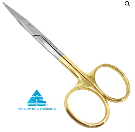 TESOURA IRIS GENGIVA RETA 12CM C/ VIDEA ABC 1330