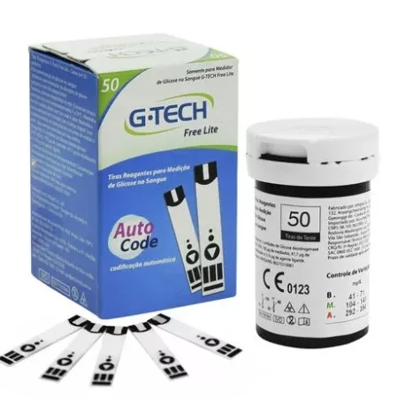 TIRA DE GLICOSE C/ 50 G-TECH LITE