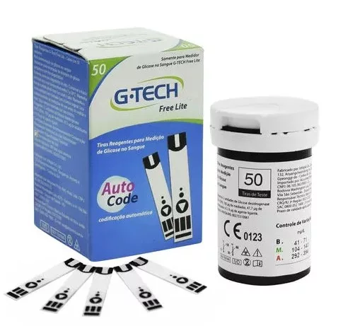 TIRA DE GLICOSE C/ 50 G-TECH LITE