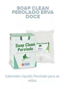 SABONETE PEROLADO REFIL 800ML ERVA DOCE SOAP CLEAN CICLOFARMA