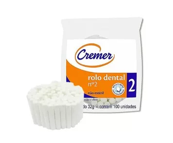 ALGODAO ROLO DENTAL 2 C/100 - CREMER