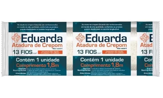 ATADURA CREPE 15CMX1,80MT 13F EDUARDA AMED E02