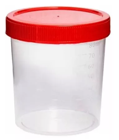 COLETOR 80ML S/PA ESTERIL TAMPA VERM CRAL