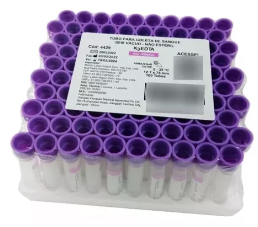 TB COLETA SANGUE VACUO 4ML EDTA K3 - LABOR IMPORT