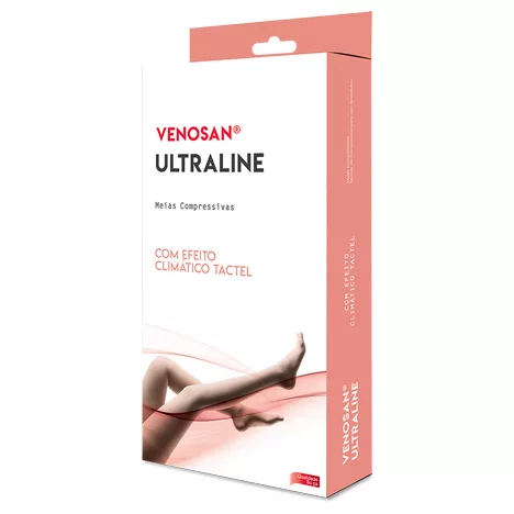 MEIA ULTRALINE 3/4 PANTU (AD) 20-30 ABERTO MED BEGE VENOSAN
