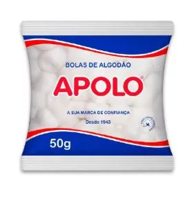 ALGODÃO BOLAS 50G APOLO