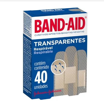 BAND AID 40UN TRANSPARENTE J&J 4414