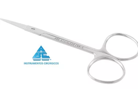 TESOURA IRIS GENGIVA RETA 12CM ABC 321