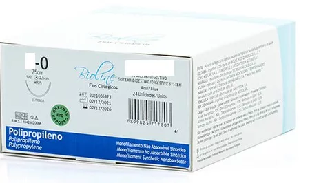 POLIPROPILENO 3-0 1/2 C/AG 2,5 CL BIOLINE PL30MR25G