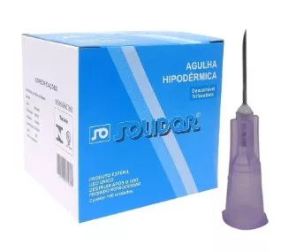 AGULHA HIPOD. 20 X 0,55 (24G 3/4) C/100 - SOLIDOR