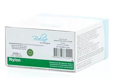 NYLON PRETO 4-0 75CM 1/2 C/AG.2,0 CL BIOLINE NL40MR20S3