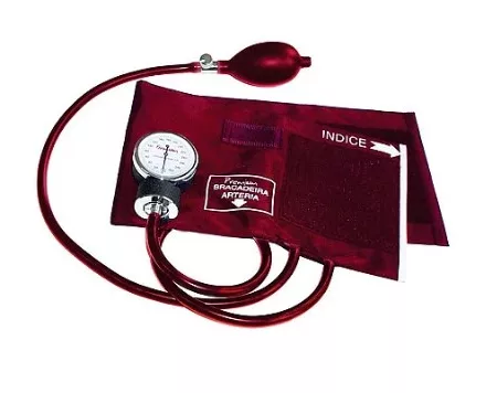 ESFIGMO NYLON VELCRO ADULTO VINHO PREMIUM