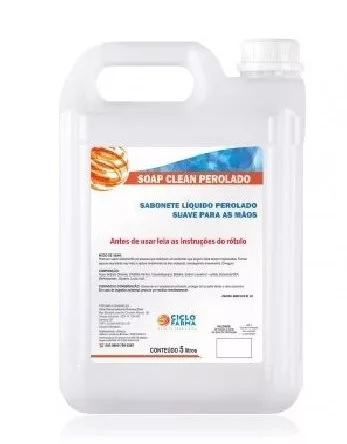 SABONETE LIQ PEROLADO SOAP CLEAN 5LT ERVA DOCE CICLOFARMA