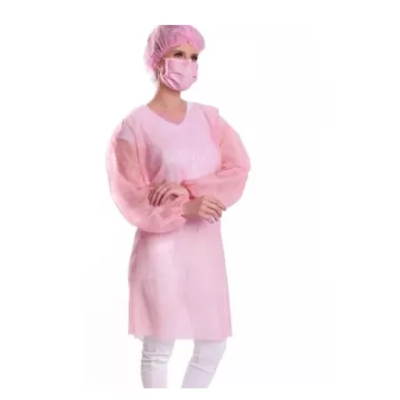 AVENTAL M.LONGA C/ELAS 20G ROSA C/10 PROTDESC