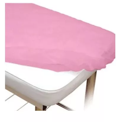 LENCOL TNT C/ELASTICO 210X90CM C/10 ROSA MEDIA PROTDESC