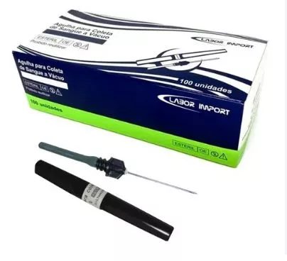 AGULHA COL. SANGUE VACUO 25X07 C/100 L.IMPORT ST.