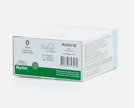NYLON PRETO 0 150CM S/AG. - BIOLINE NL0SA150