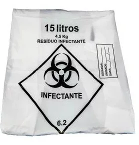 SACO LIXO INFECTANTE HOSP 15L C/100 BRANCO - RAVA