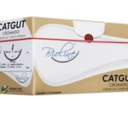 CATGUT CROM 3-0 3/8 C/AG.3,0 CL - BIOLINE CC30CR30G