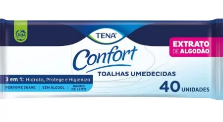 LENCO UMEDECIDO TOALHA ADULTO C/40 TENA CONFORT