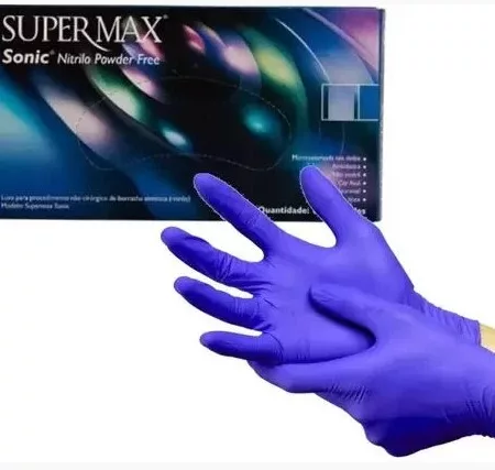 LUVA NITRILICA S/ PO TAM. M SONIC SUPERMAX