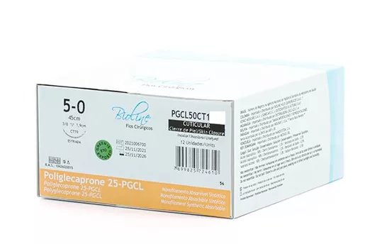 FIO POLIGLECAPRONE 25 4-0 3/8 C/AG 1,5 CT BIOLINE PGCL40CT16I