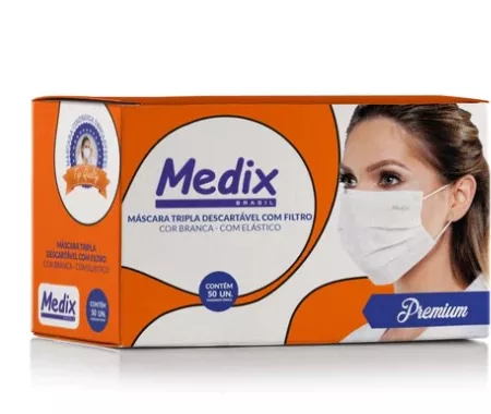 MASCARA CIR TRIPLA C/ELAST CX/50 BRANCO MEDIX
