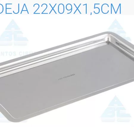BANDEJA INOX 22 X 09 X 1,5CM - ABC 2004