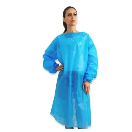 AVENTAL N/ ESTERIL SMS AZUL GR.40G PESADO C/10 TAM 1,00X1,40  - PROTMED