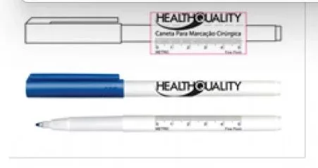 CANETA MARCACAO CIRURG.PONTA PADRAO C/REGUA ESTERIL - HQ