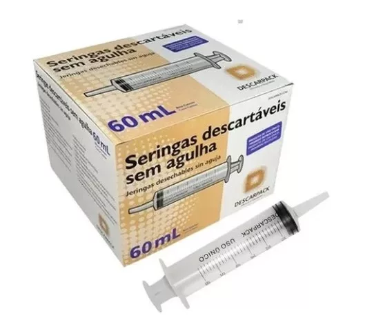 SERINGA 60ML BICO CATETER S/AG. - DESCARPACK