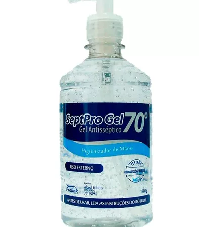 ALCOOL GEL 70% 440G ANTISSEP VALV. PUMP SEPTPRO PROLINK