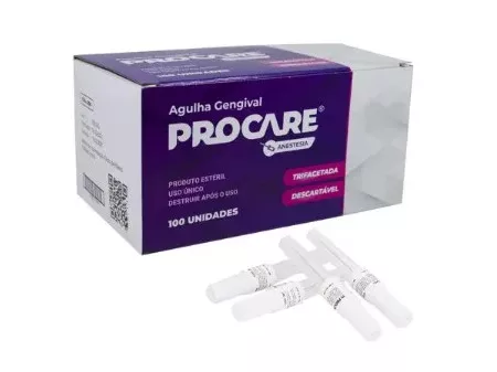 AGULHA GENGIVAL 27G LONGA C/100 PROCARE