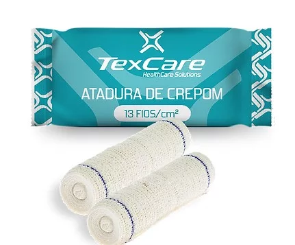 ATADURA CREPE 20CMX1,80MT 13F TEXCARE HOSPITALAR