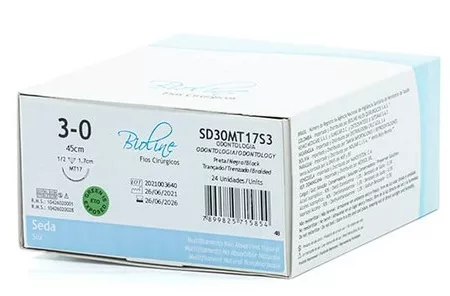 POLIPROPILENO 3-0 1/2 C/2AG 1,7 CL CARDIO BIOLINE PL302MR17AP