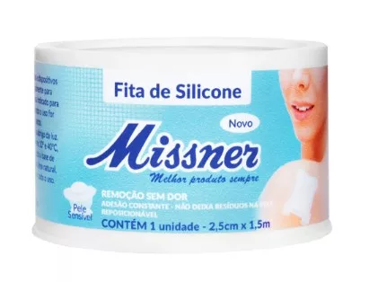 FITA SILICONE HIPOAL 2,5CM X 1,5M MISSNER