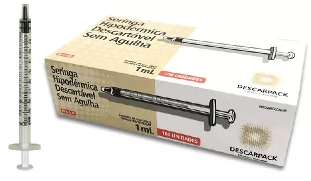 SERINGA 01ML INSUL S/AG LUER SLIP - DESCARPACK