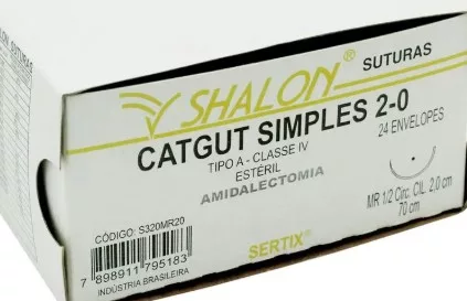 CATGUT SIMP 2-0 1/2 C/AG.2,0 CL - BIOLINE CS20MR20G