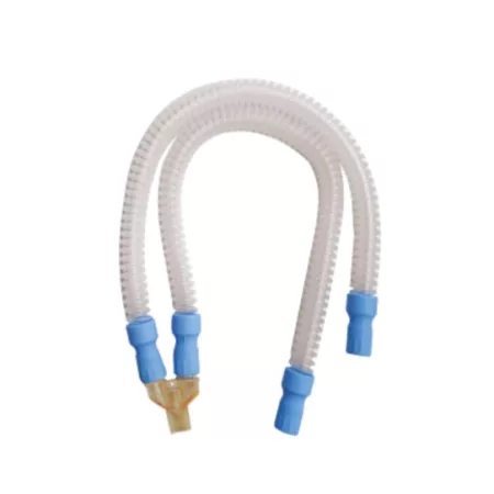 CIRCUITO RESPIRATÓRIO PARA ANESTESIA ADULTO COM 2 TRAQUEIAS DE 1200MM E CONECTOR Y 90 - HAOXI CV1451