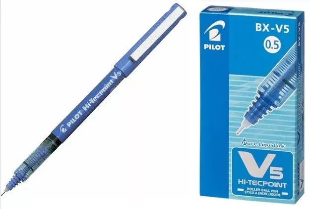 CANETA HIDROGRAFICA HI-TECPOINT V5 AZUL
