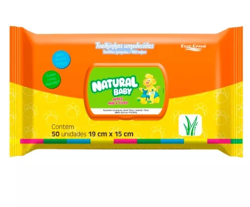 LENCO UMEDECIDO NATURAL BABY C/50