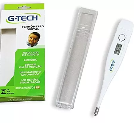 TERMOMETRO CLINICO DIGITAL BRANCO G-TECH TH1027