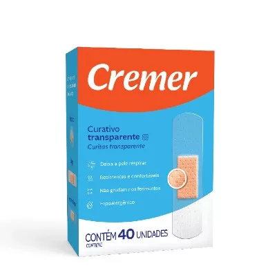 BAND AID 40UN TRANSPARENTE - CREMER