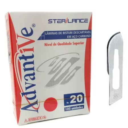 LAMINA BISTURI N 20 CARB C/100 ADVANTIVE