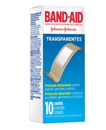 BAND AID 10UN CREMER TRANSPARENTE