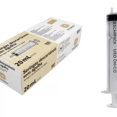 SERINGA 20ML SLIP S/AG. - DESCARPACK