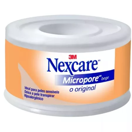 FITA CIRURG MICROP 2,5CM X 4,5M BEGE NEXCARE