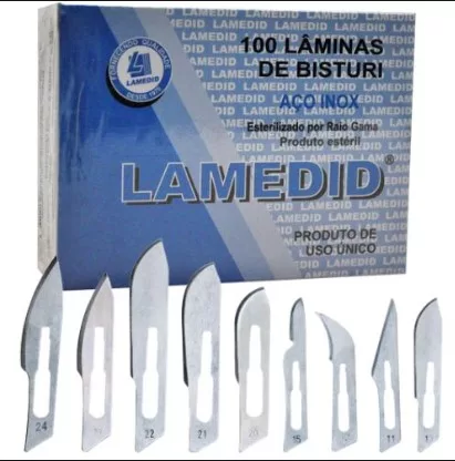 LAMINA BISTURI N 22 INOX C/100 LAMEDID