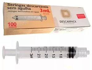 SERINGA 03ML LOCK S/AG. - DESCARPACK