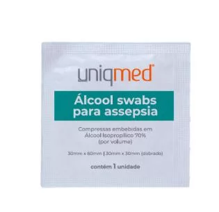 LENCO ASSEPSIA ALCOOL ISOPROPIL.SWAB C/100 - UNIQMED